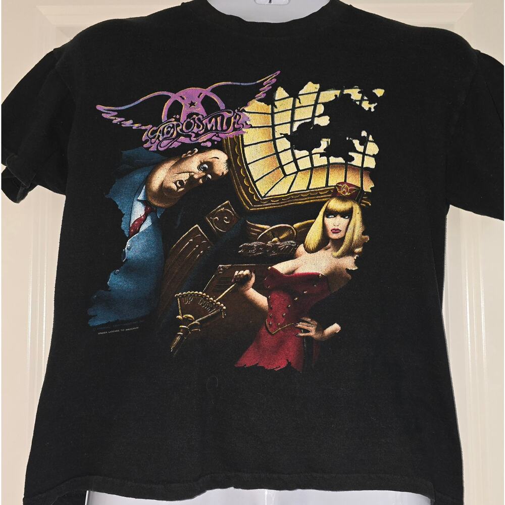 The Brockum Collection Vintage Licensed Aerosmith Band T-Shirt Size L